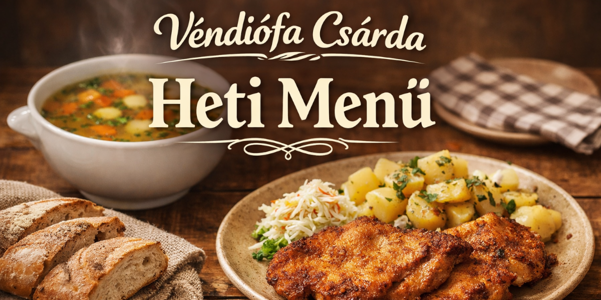 Véndiófa csárda - Heti menü